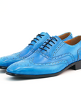 Ducapo Azure Wingtip Shoes