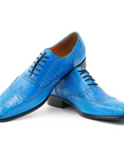 Ducapo Azure Wingtip Shoes