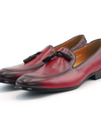 Ducapo Crimson Tassel Loafers