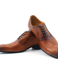 Ducapo Cognac Weave Shoes