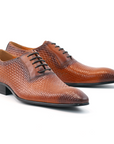 Ducapo Cognac Weave Shoes