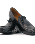 Ducapo Noir Ostrich Loafers