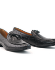 Ducapo Noir Ostrich Loafers