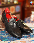 Ducapo Noir Ostrich Loafers