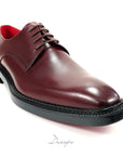Polished Burgundy Derby Shoes D1270