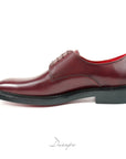 Polished Burgundy Derby Shoes D1270