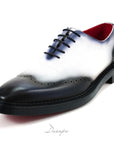 Gradient Two-Tone Semi Brogue Oxford D1274