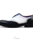 Gradient Two-Tone Semi Brogue Oxford D1274