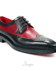 Elegant Two-Tone Oxford Wingtip Brogues D1278
