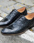 Glossy Embossed Crocodile Oxford D1286