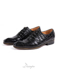 Glossy Embossed Crocodile Oxford D1286
