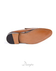 Burnished Textured Double Monk Strap Shoes D1288