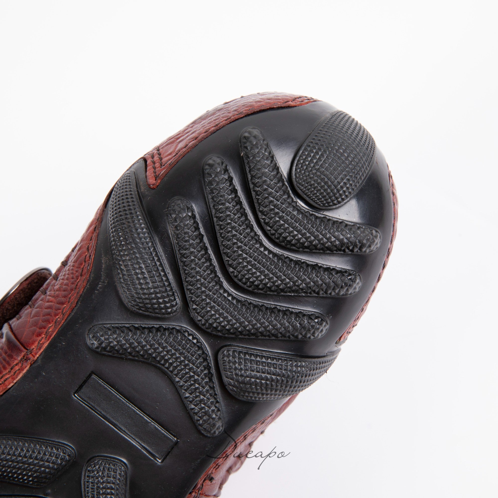 Luxury Burgundy Crocodile Driver Shoe D1293