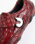 Luxury Burgundy Crocodile Driver Shoe D1293
