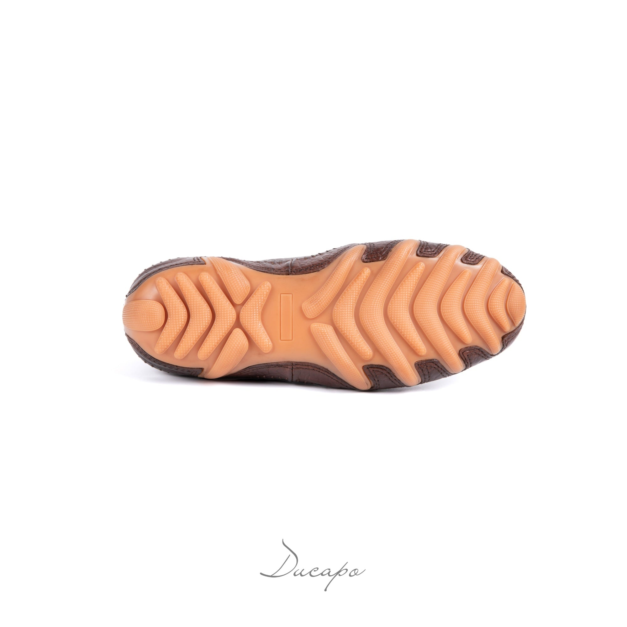 Luxury Brown Croc Driving Loafers D1296