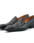 Ducapo Black Dotted Loafers