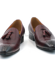 Ducapo Burgundy Tassel Loafers