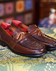 Ducapo Chestnut Tassel Loafers