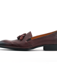 Ducapo Burgundy Tassel Loafers