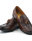 Ducapo Chestnut Tassel Loafers