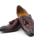 Ducapo Burgundy Tassel Loafers