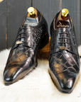 Ducapo - Chaussures habillées à texture d'encre