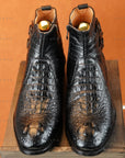 Ducapo Buckle Texture Boots