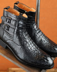 Ducapo Buckle Texture Boots