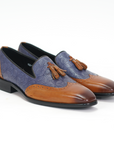 Ducapo Antique Weave Texture Loafers