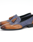 Ducapo Antique Weave Texture Loafers