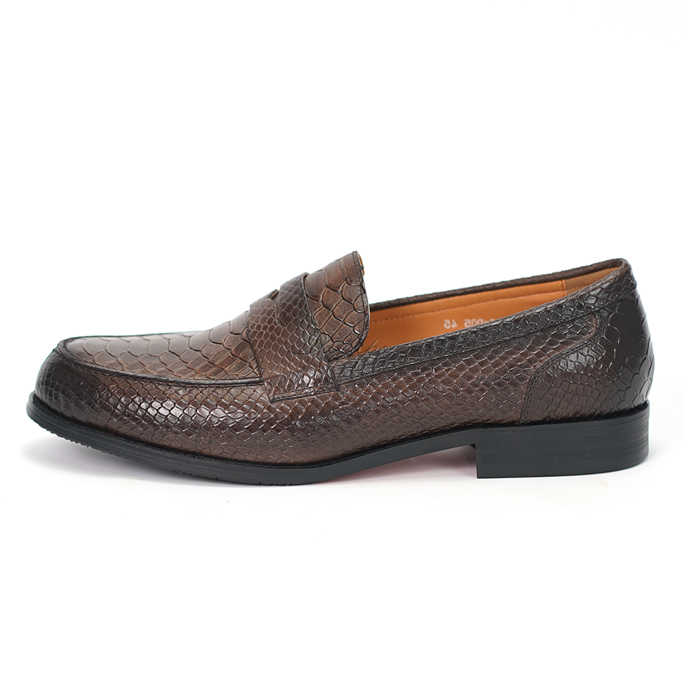 Ducapo Round Toe Penny Loafers